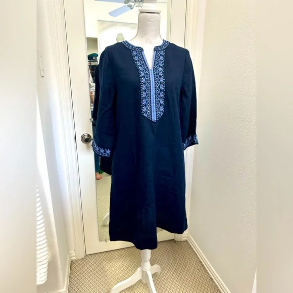lisa marie fernandez linen dress THE CAROLYN DRESS in Natural Striped Gauze Natural Striped Gauze / 2023RES342 NSG / 2 main image 0